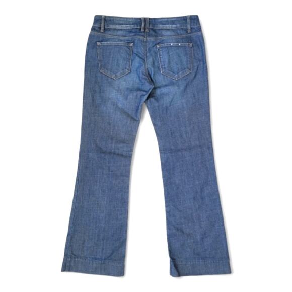 Massimo Dutti Mid-Rise Flare Jeans Size 34 Medium Blue Plus Size - Picture 2 of 7